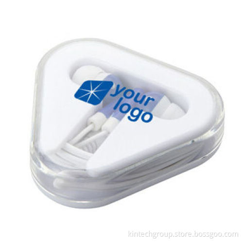 Earphones In Triangular CaseNew